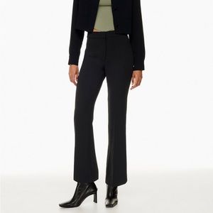 Aritzia black kick flare trousers